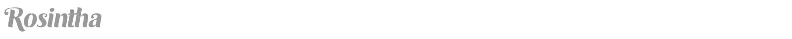 Rosintha font preview